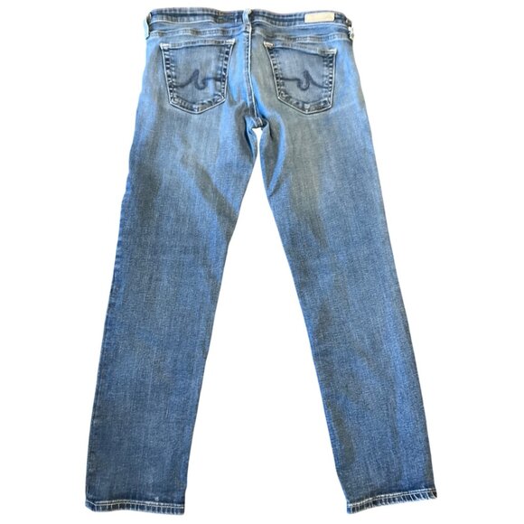 AG The Stilt Cigarette Roll Up Skinny Ankle Jeans Size 27 Light wash - Picture 9 of 9
